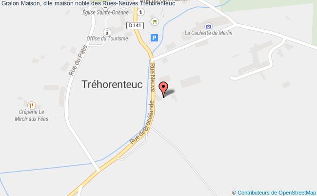 plan Maison, Dite Maison Noble Des Rues-neuves Tréhorenteuc Tréhorenteuc