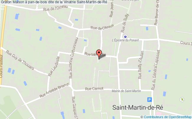 plan Maison à Pan-de-bois Dite De La Vinatrie Saint-martin-de-ré Saint-Martin-de-Ré