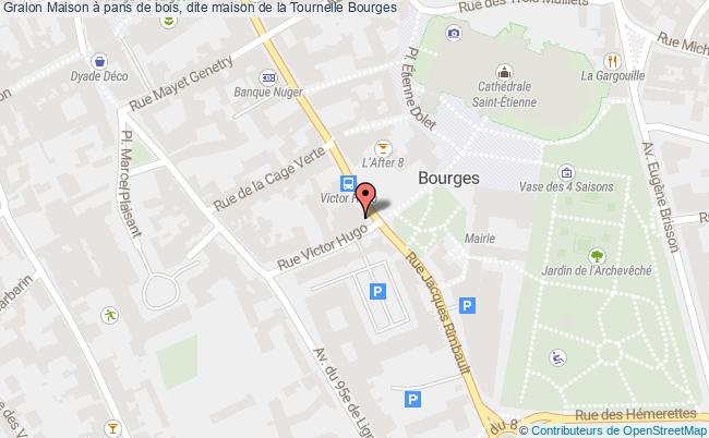 plan Maison à Pans De Bois, Dite Maison De La Tournelle Bourges Bourges