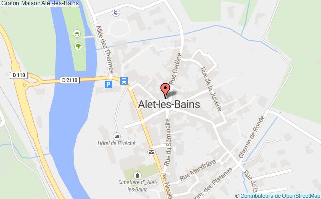 plan Maison Alet-les-bains Alet-les-Bains
