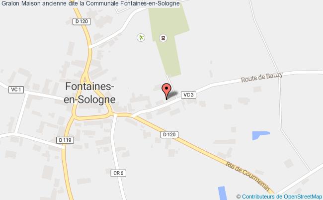 plan Maison Ancienne Dite La Communale Fontaines-en-sologne Fontaines-en-Sologne