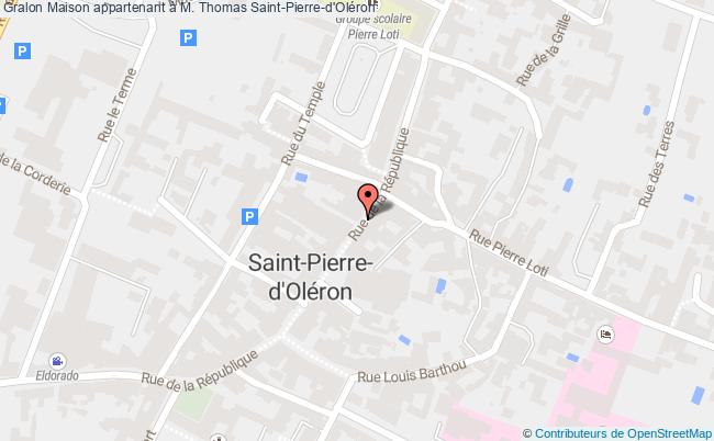 plan Maison Appartenant à M. Thomas Saint-pierre-d'oléron Saint-Pierre-d'Oléron