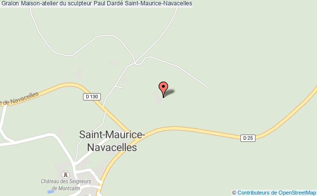 plan Maison-atelier Du Sculpteur Paul Dardé Saint-maurice-navacelles Saint-Maurice-Navacelles
