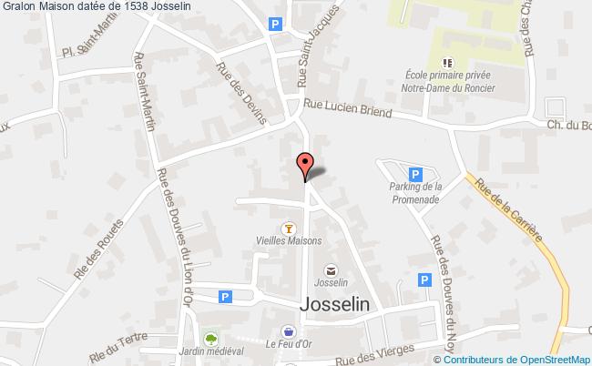 plan Maison Datée De 1538 Josselin Josselin