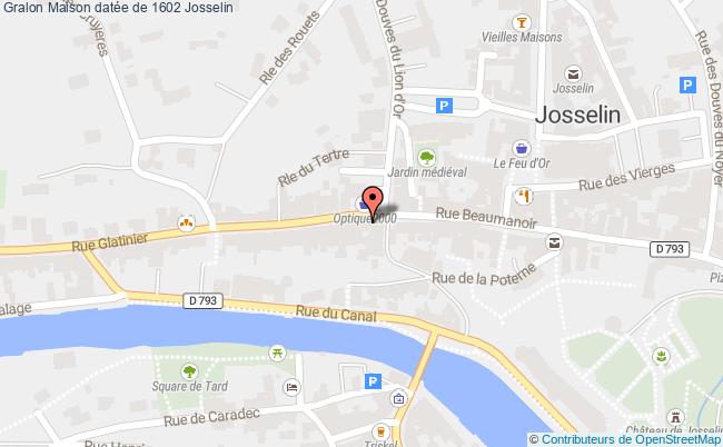 plan Maison Datée De 1602 Josselin Josselin