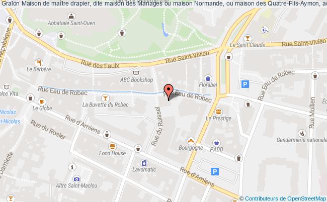 plan Maison De Maître Drapier, Dite Maison Des Mariages Ou Maison Normande, Ou Maison Des Quatre-fils-aymon, Actuellement Musée National De L'education Rouen Rouen