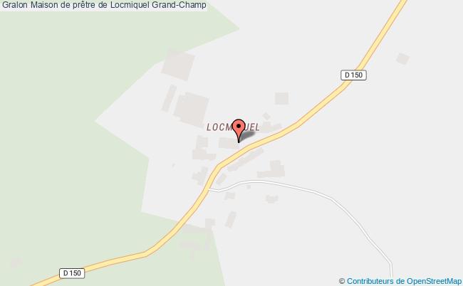 plan Maison De Prêtre De Locmiquel Grand-champ Grand-Champ