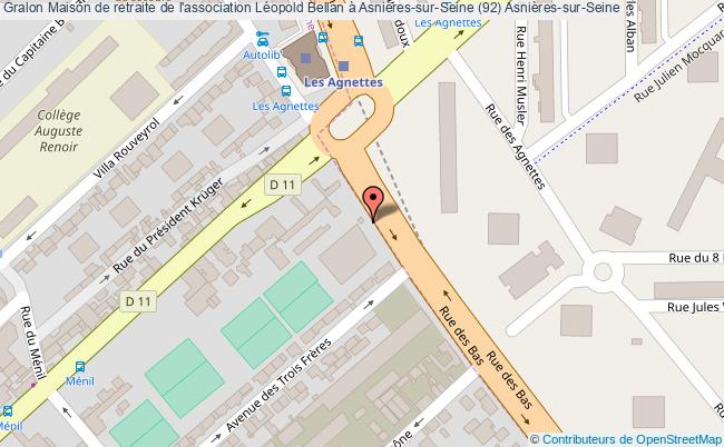 plan Maison De Retraite De L'association Léopold Bellan à Asnières-sur-seine (92) Asnières-sur-seine Asnières-sur-Seine