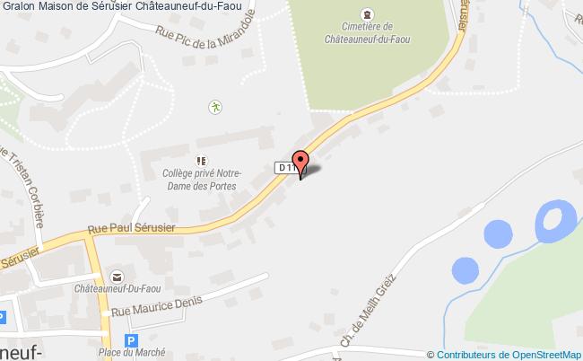 plan Maison De Sérusier Châteauneuf-du-faou Châteauneuf-du-Faou