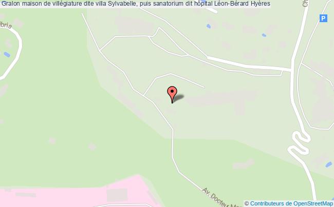 plan Maison De Villégiature Dite Villa Sylvabelle, Puis Sanatorium Dit Hôpital Léon-bérard Hyères Hyères
