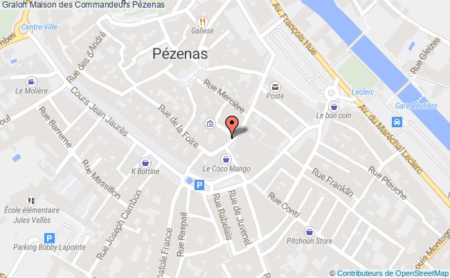 plan Maison Des Commandeurs Pézenas Pézenas