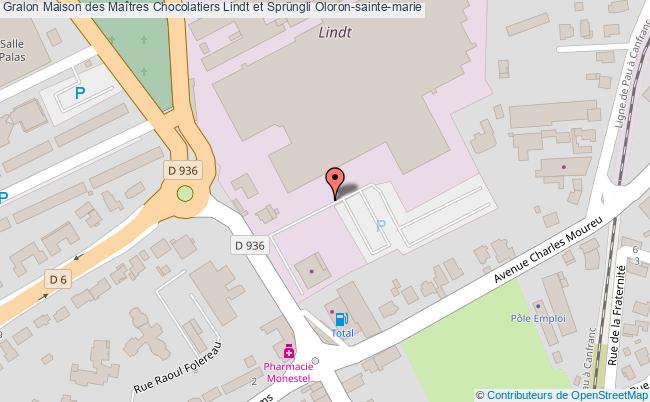 plan Maison Des Maîtres Chocolatiers Lindt Et Sprüngli Oloron-sainte-marie Oloron-sainte-marie