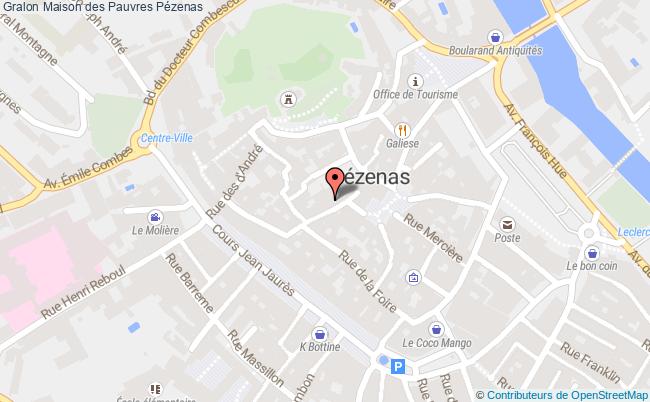 plan Maison Des Pauvres Pézenas Pézenas