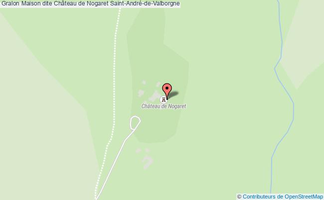 plan Maison Dite Château De Nogaret Saint-andré-de-valborgne Saint-André-de-Valborgne