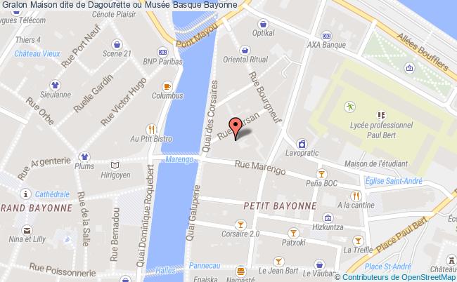 plan Maison Dite De Dagourette Ou Musée Basque Bayonne Bayonne