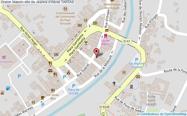 plan Maison Dite De Jeanne D'albret Tartas TARTAS