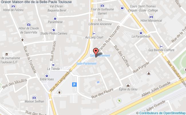 plan Maison Dite De La Belle-paule Toulouse Toulouse