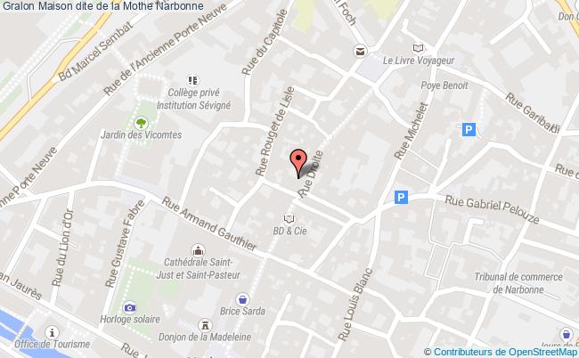 plan Maison Dite De La Mothe Narbonne Narbonne