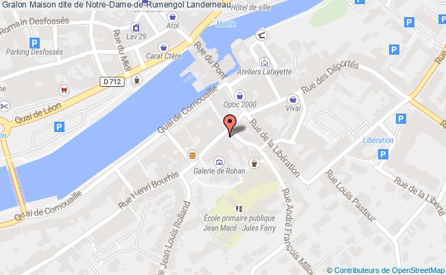 plan Maison Dite De Notre-dame-de-rumengol Landerneau Landerneau