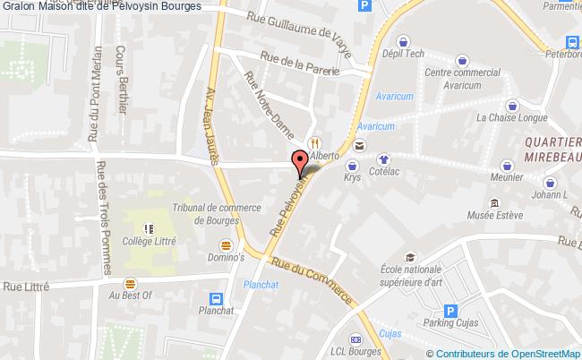 plan Maison Dite De Pelvoysin Bourges Bourges