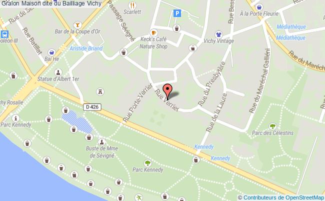 plan Maison Dite Du Bailliage Vichy Vichy