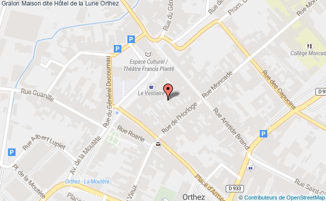 plan Maison Dite Hôtel De La Lune Orthez Orthez