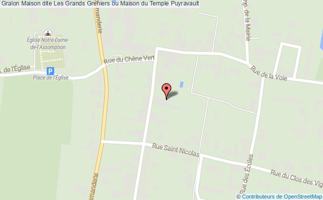 plan Maison Dite Les Grands Greniers Ou Maison Du Temple Puyravault Puyravault