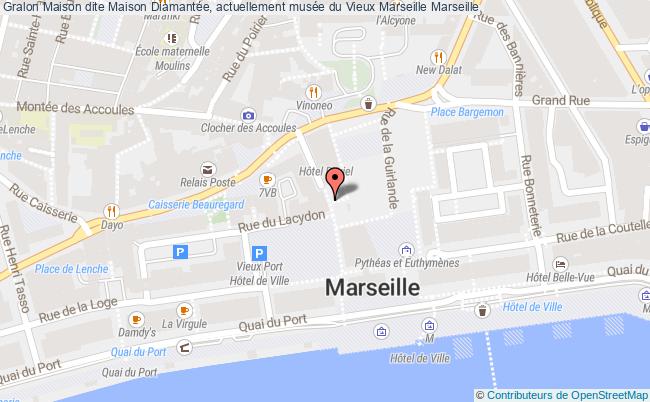 plan Maison Dite Maison Diamantée, Actuellement Musée Du Vieux Marseille Marseille Marseille