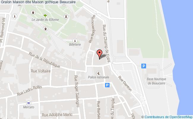 plan Maison Dite Maison Gothique Beaucaire Beaucaire