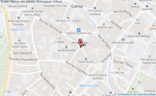 plan Maison Dite Maison Schongauer Colmar Colmar