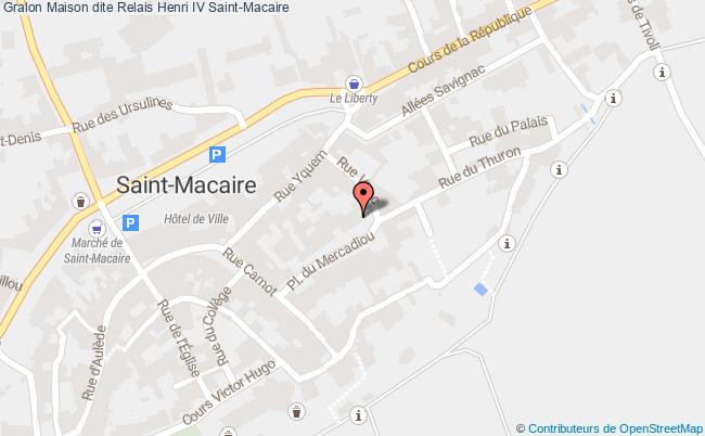 plan Maison Dite Relais Henri Iv Saint-macaire Saint-Macaire