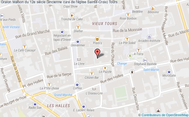 plan Maison Du 12e Siècle (ancienne Cure De L'église Sainte-croix) Tours Tours