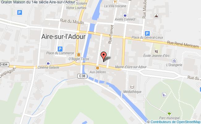 plan Maison Du 14e Siècle Aire-sur-l'adour Aire-sur-l'Adour