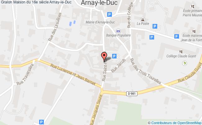 plan Maison Du 16e Siècle Arnay-le-duc Arnay-le-Duc