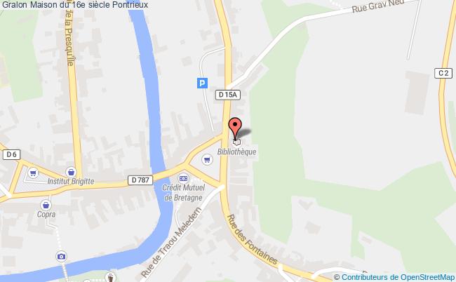 plan Maison Du 16e Siècle Pontrieux Pontrieux