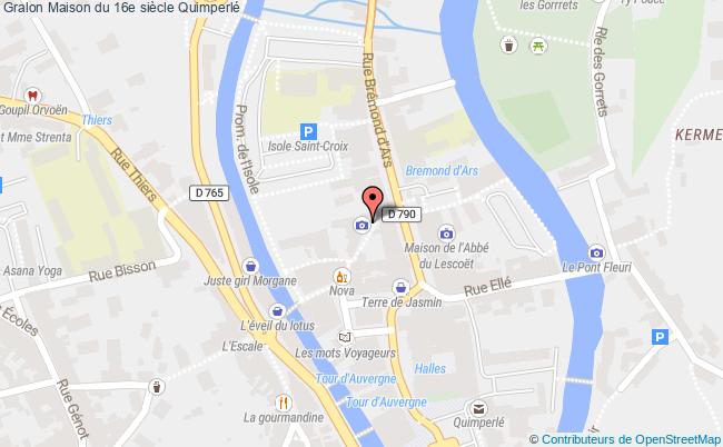 plan Maison Du 16e Siècle Quimperlé Quimperlé