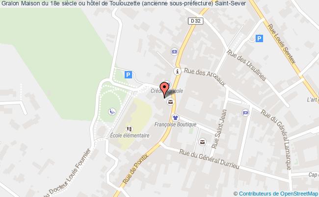 plan Maison Du 18e Siècle Ou Hôtel De Toulouzette (ancienne Sous-préfecture) Saint-sever Saint-Sever