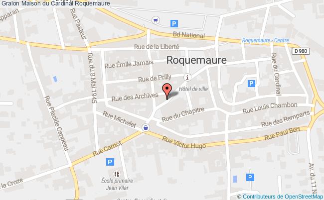 plan Maison Du Cardinal Roquemaure Roquemaure