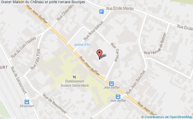 plan Maison Du Château Et Porte Romane Bourges Bourges