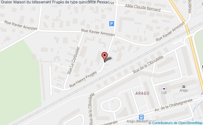 Maison du lotissement Frugès de type quinconce