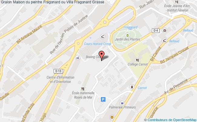 plan Maison Du Peintre Fragonard Ou Villa Fragonard Grasse Grasse