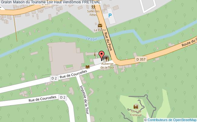 plan Maison Du Tourisme Loir Haut Vendômois Freteval FRETEVAL