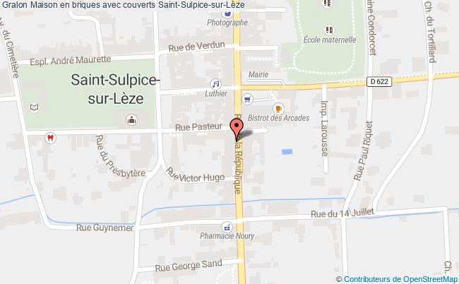 Maison en briques avec couverts