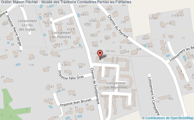 plan Maison Fléchier - Musée Des Traditions Comtadines Pernes Les Fontaines Pernes les Fontaines