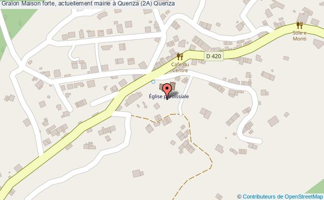 plan Maison Forte, Actuellement Mairie à Quenza (2a) Quenza Quenza