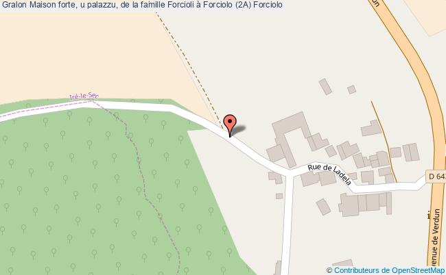 plan Maison Forte, U Palazzu, De La Famille Forcioli à Forciolo (2a) Forciolo Forciolo