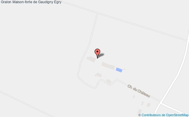 plan Maison-forte De Gaudigny Egry Egry