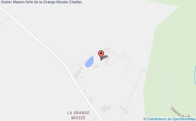 plan Maison Forte De La Grange Missée Chaillac Chaillac