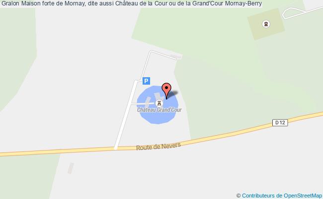 plan Maison Forte De Mornay, Dite Aussi Château De La Cour Ou De La Grand'cour Mornay-berry Mornay-Berry