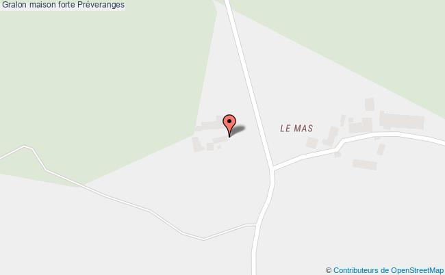 plan Maison Forte Préveranges Préveranges